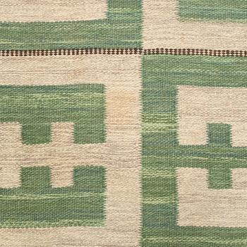 A Swedish flat weave carpet, ca 259 x 162 cm.