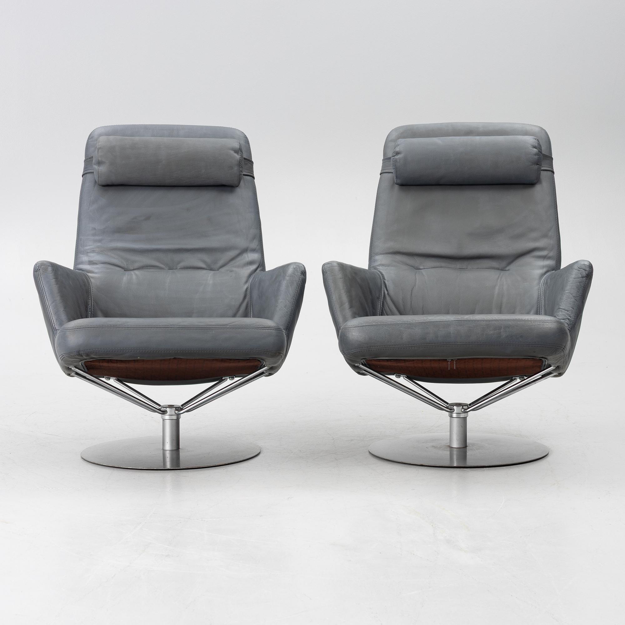 Kenneth Bergenblad, a pair of 'Superroto' armchairs, Dux.