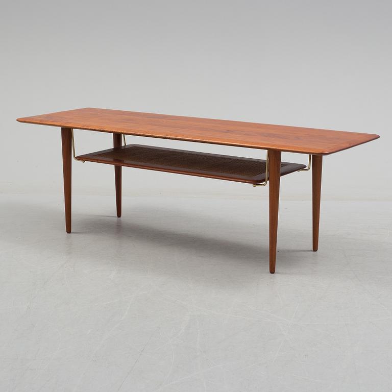 A teak sofa table by Peter Hvidt & Orla Moolgaard Nielsen, France & Søn. Denmark 1950/1960s.