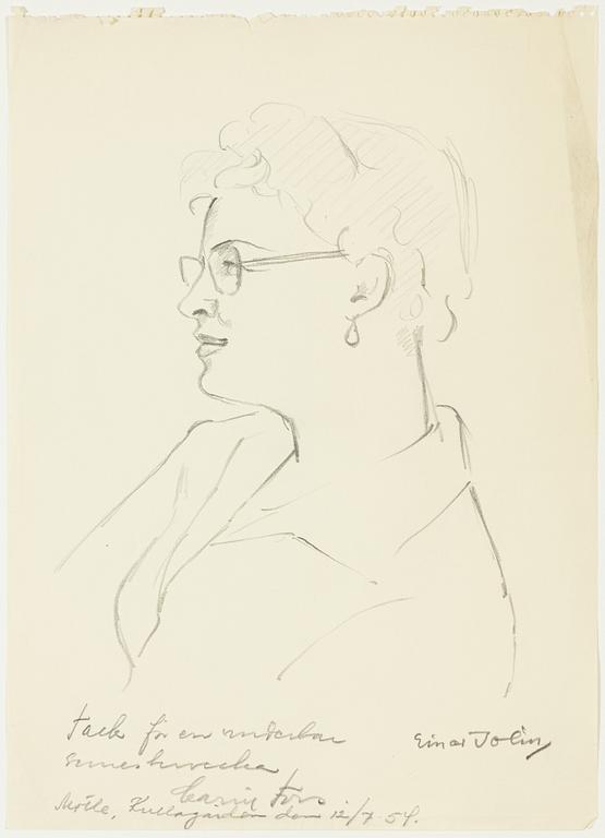 Einar Jolin, Portrait of Tatiana Angelini-Jolin.