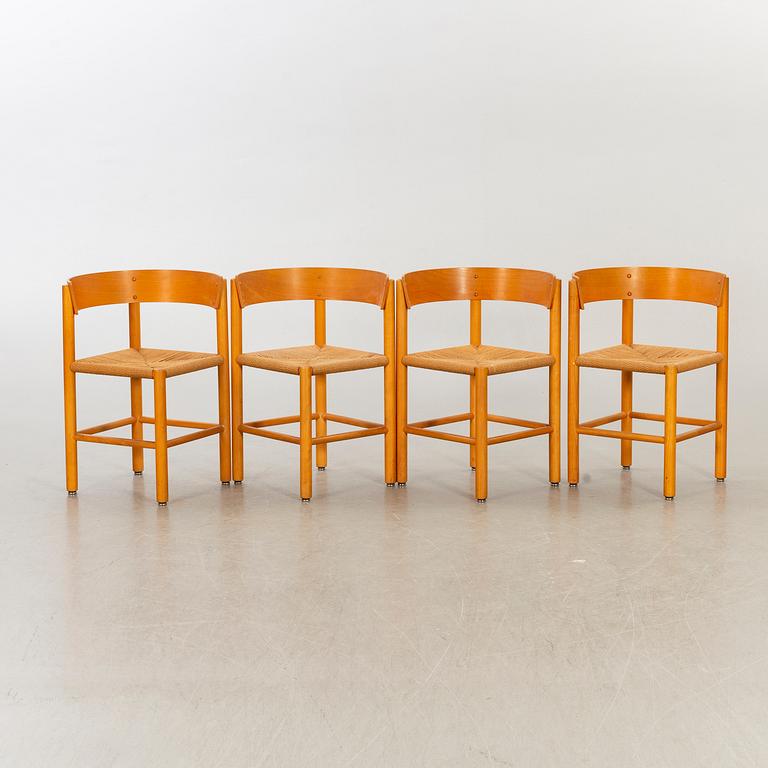 MOGENS LASSEN, matbord, stolar, 4 st, Fritz Hansen, Danmark, formgivna 1964-65.