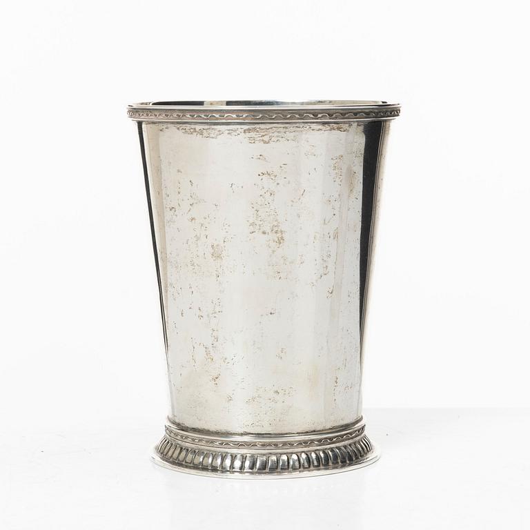 Eric Råström, bägare, silver, Råströms Silver- O Nysilverfabrik, Stockholm, 1949.