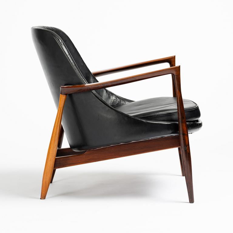 Ib Kofod-Larsen, a rosewood "Elizabeth" easy chair, cabinetmakers Christensen & Larsen, Denmark, 1950s-60s.