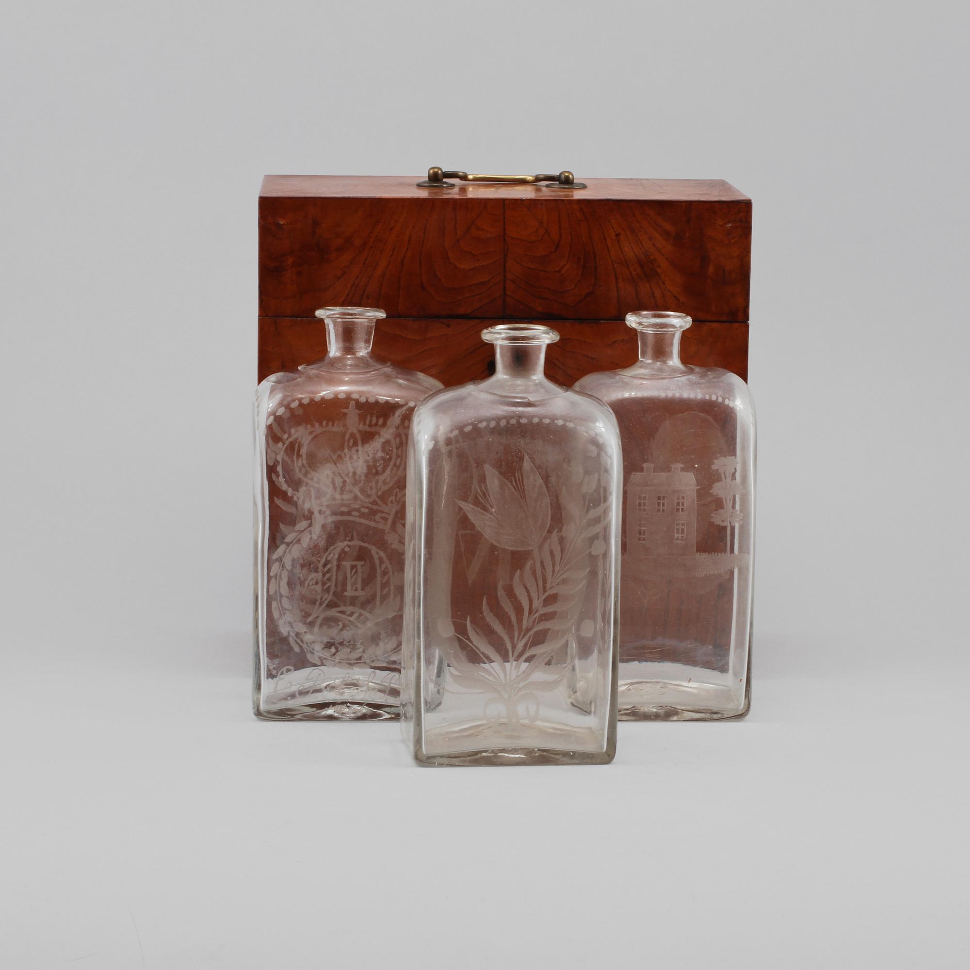 FLASKSCHATULL, 1800-tal.