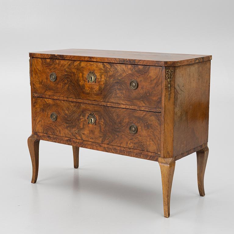 A Gustavian style chest of drawers, first half of the 20th century.