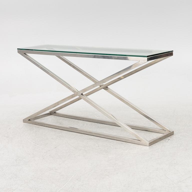 Eichholtz, side table, "Criss Cross", Netherlands, contemporary.