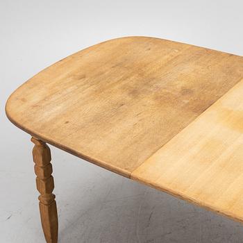 An oak dining table, C.J. Rosengaarden, 1960's.