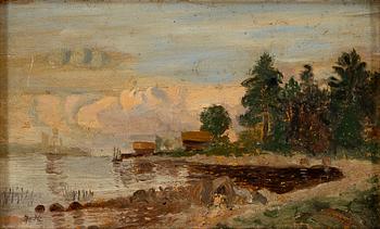 JOHAN KNUTSON, SUMMER LANDSCAPE.