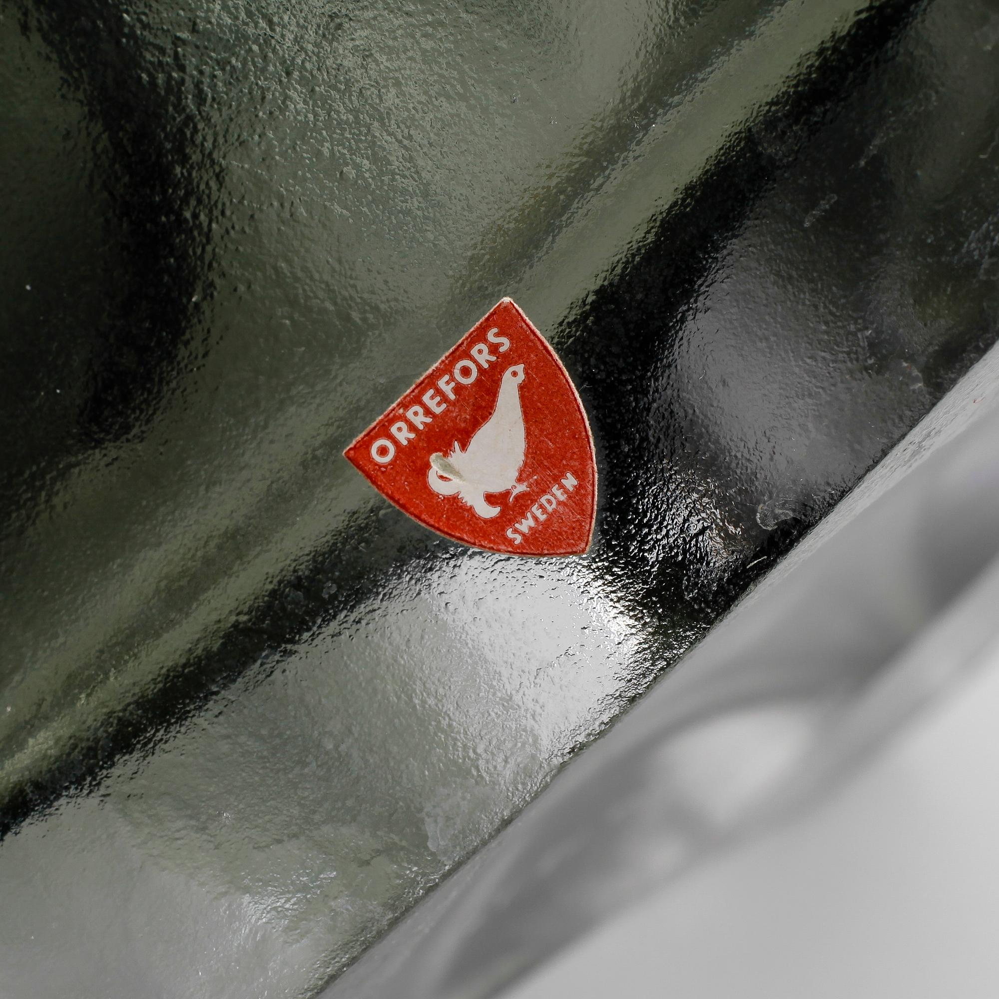 BORDSLAMPOR, 1 par, Carl Fagerlund, Orrefors, 1900-talets andra hälft.