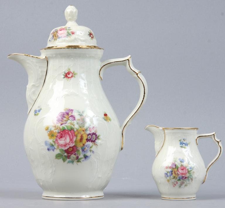 MOCCASERVIS, 18 delar, porslin, Rosenthal.