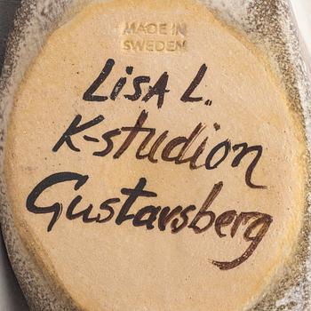 Lisa Larson,  figuriner, tre st, stengods, K-Studion, Gustavsberg.