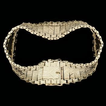 ARMBAND, 14k guld. Vikt 33g.