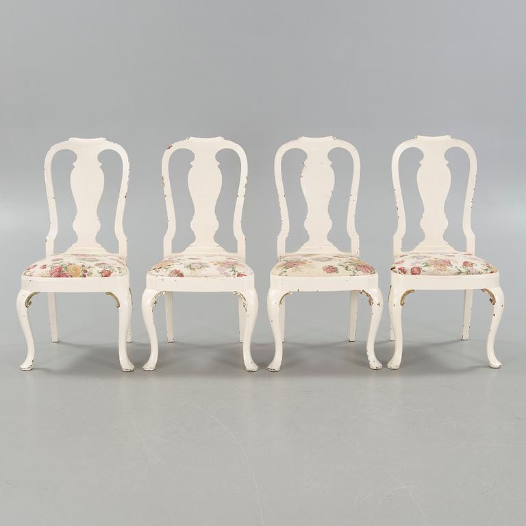 Four chairs, early 20th century.