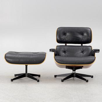Charles & Ray Eames, an 'Eames Lounge Chair' with ottoman, Vitra.