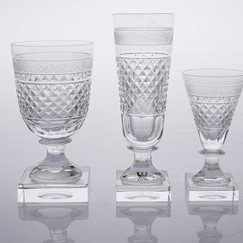 GLASSERVIS, 78 delar, "Kent", Elis Bergh, Kosta Boda, 1900-talets mitt.