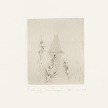 Gunnar Norrman, Drypoint engravings, 9, signed and numbered.