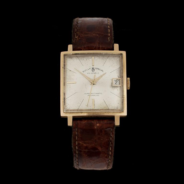ARMBANDSUR, herr, 18k guld, Sully, Special, Superautoamtic, 1960/70-tal.