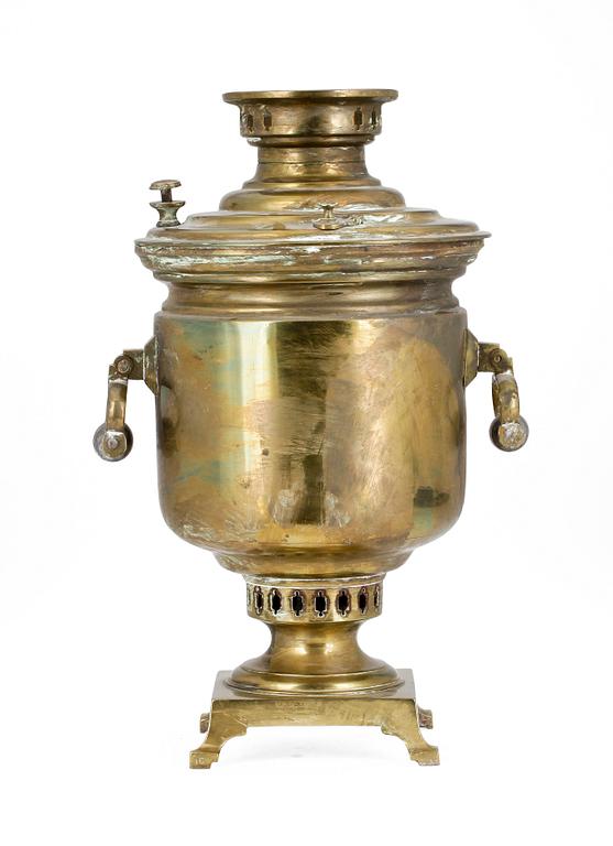 SAMOVAR, mässing, Ryssland, 1800-talets slut.