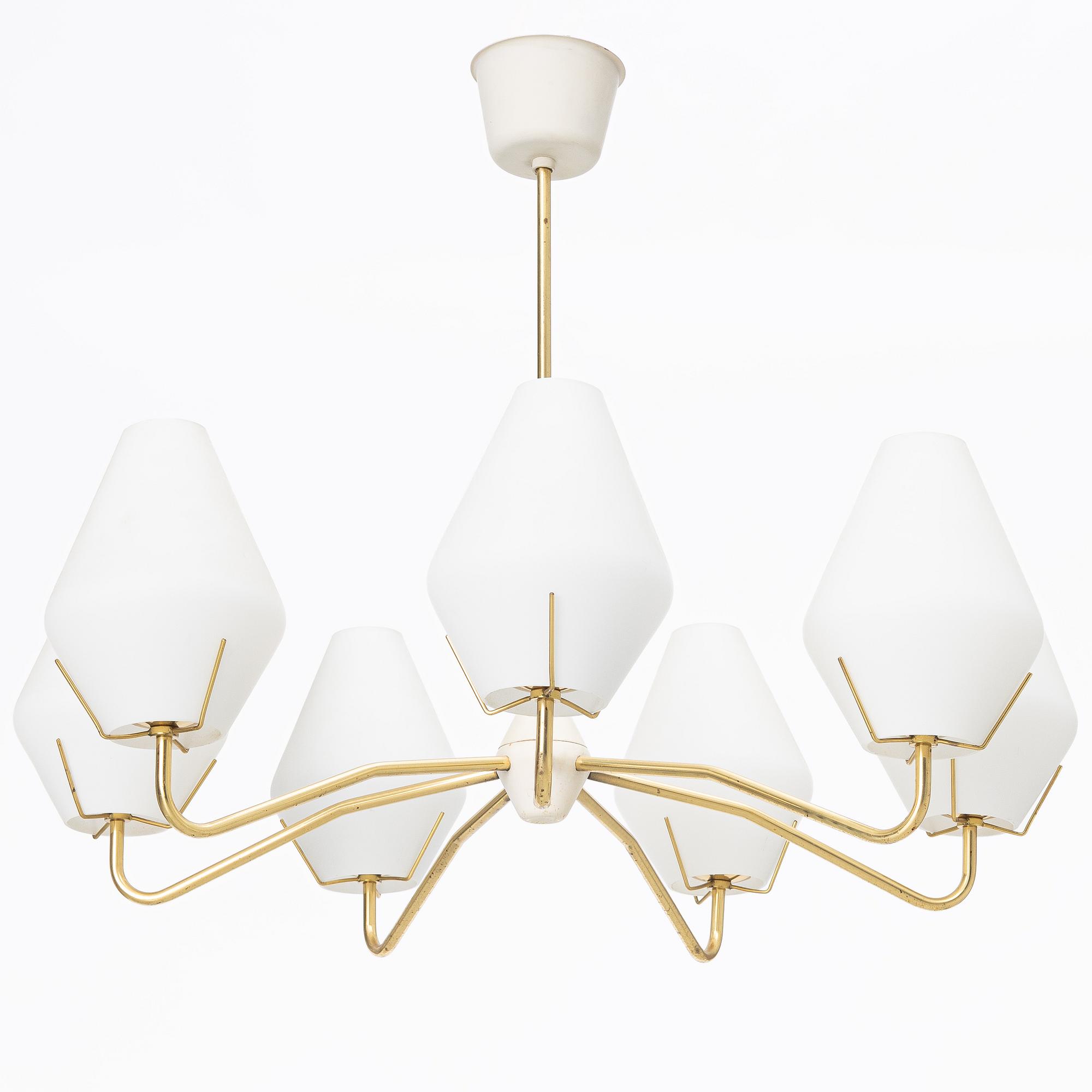 Ceiling lamp, 1950s-60s.