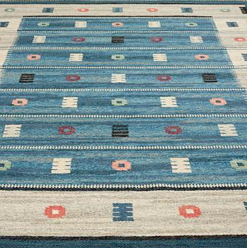 Carl Dangel, A CARPET, flat weave, ca 262 x 172,5 cm, signed CD (Carl Dangel). Sweden around the middle of the 20th century.