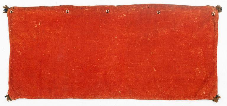Åkdyna, broderad, ca 102 x 77 cm, signerad och daterad ANO BRD 1833, Skåne.