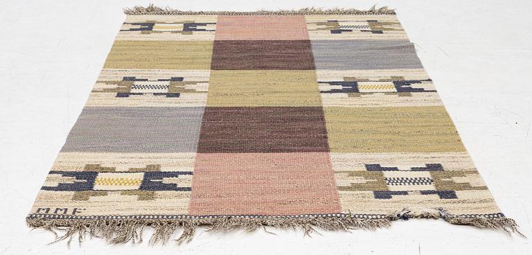 Märta Måås-Fjetterström, matta, "Rutmattan", rölakan, ca 176 x 101 cm, signerad MMF.