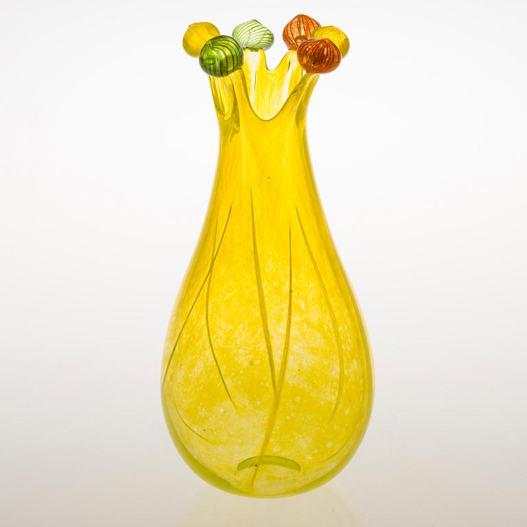 TIINA NORDSTRÖM, a 'Yellow Princess' art glass signed Tiina Nordström Nuutajärvi 1996.