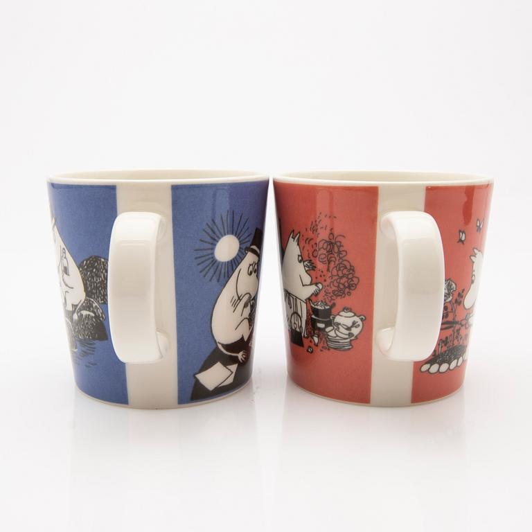 Moomin mugs, 2 pcs, Arabia, Finland, 1990-1999.