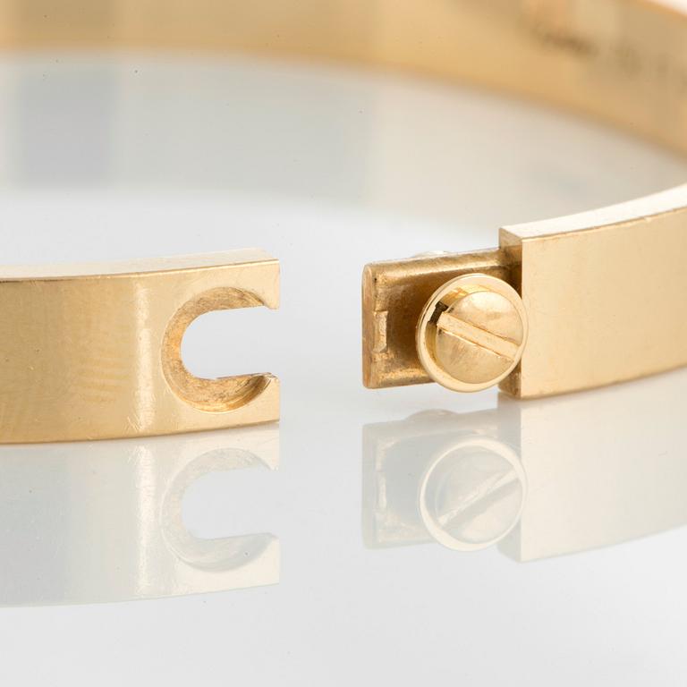 A Cartier "Love" bracelet.