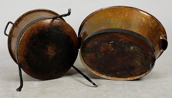 KITTEL SAMT BALJA, koppar, 1800-tal.