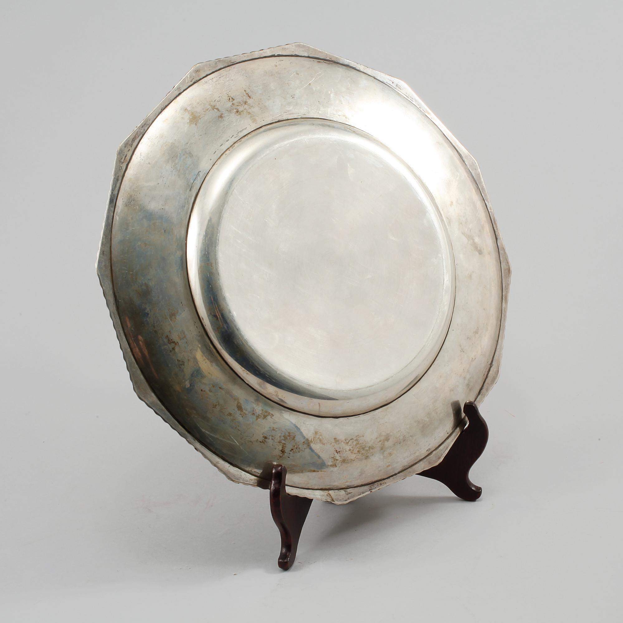 FAT, silver,Wallin & Thorsen, Borås, 1938, vikt 480 gram.