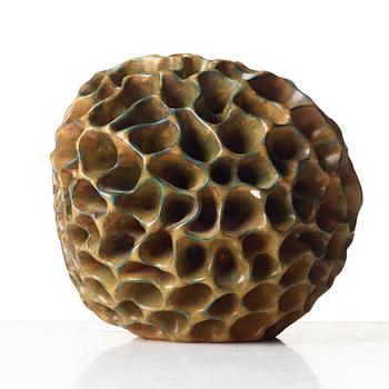 Hans Hedberg, a faience sculpture of a sponge, Biot, France.