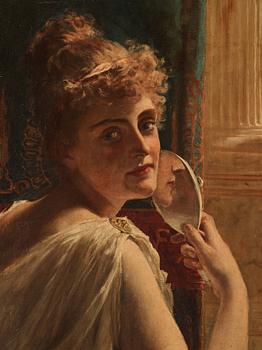 George Crosland Robinson, Woman with Mirror.