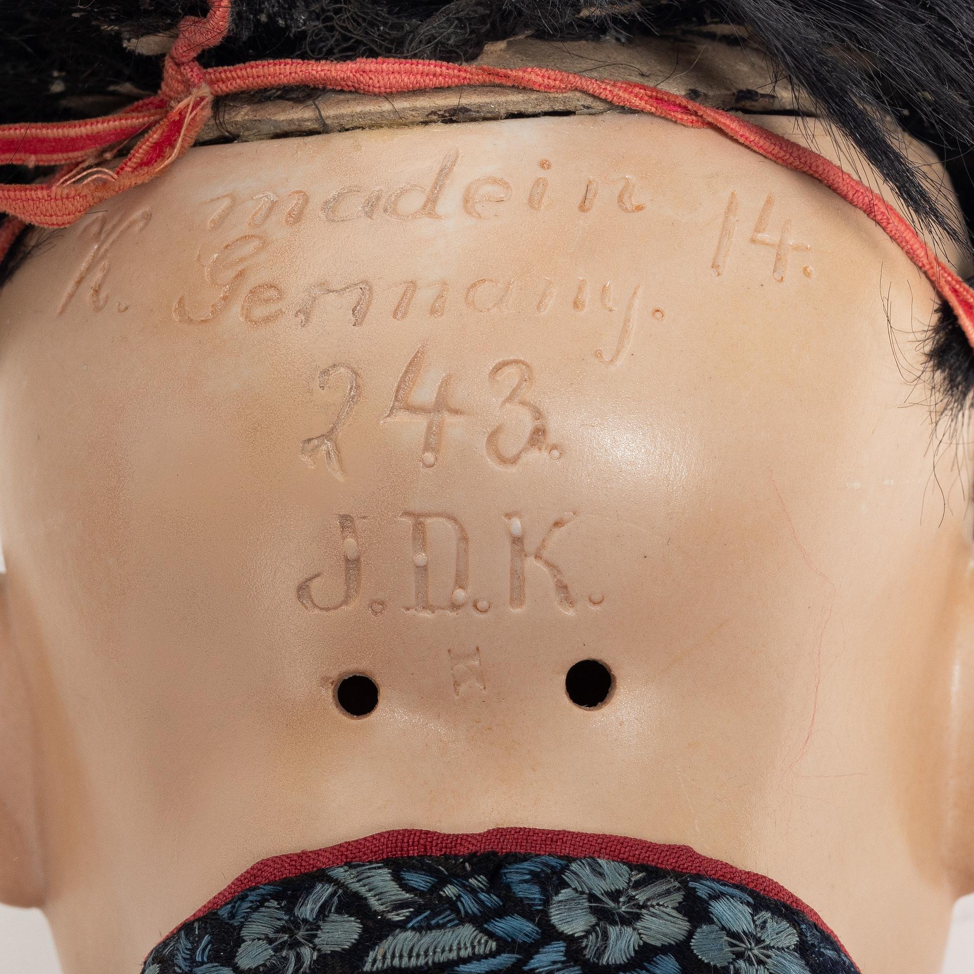 Girl doll, JD Kestner, 243, circa 1914.