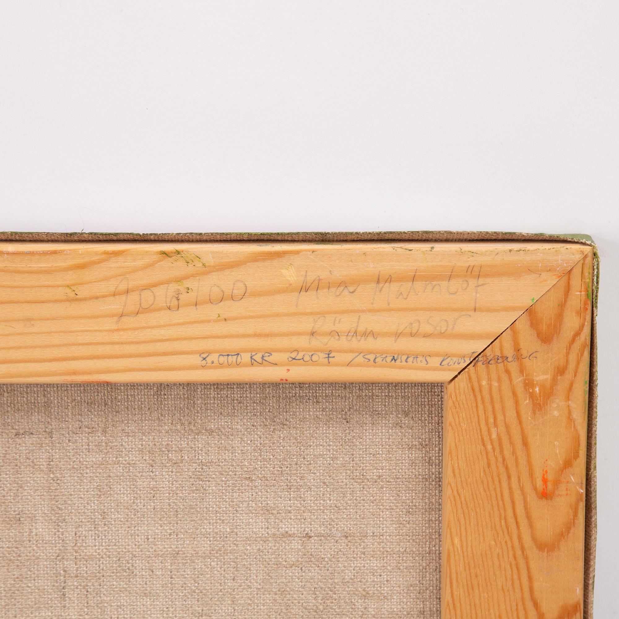 Mia Malmlöf, 'Röda Rosor (Red roses).'.