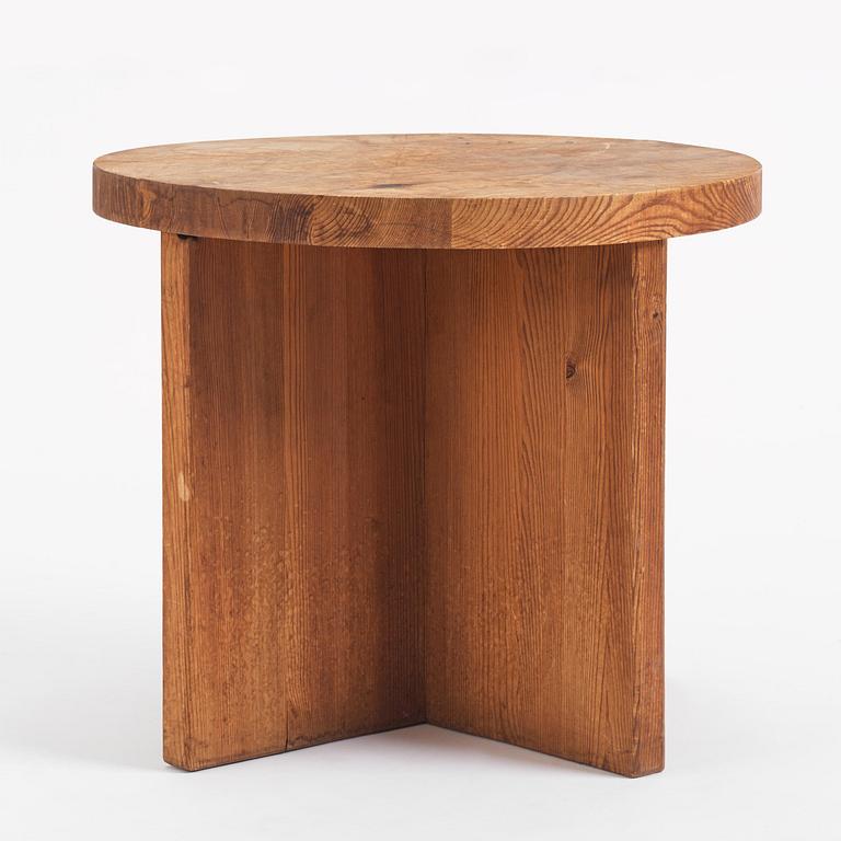 Axel Einar Hjorth, a stained pine "Lovö" table, Nordiska Kompaniet, Sweden, 1930s.