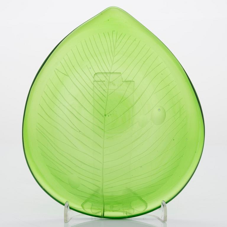 Tapio Wirkkala, unique, art object 'Drop leaf' 3308, designed for Iittala in 1946, unsigned.