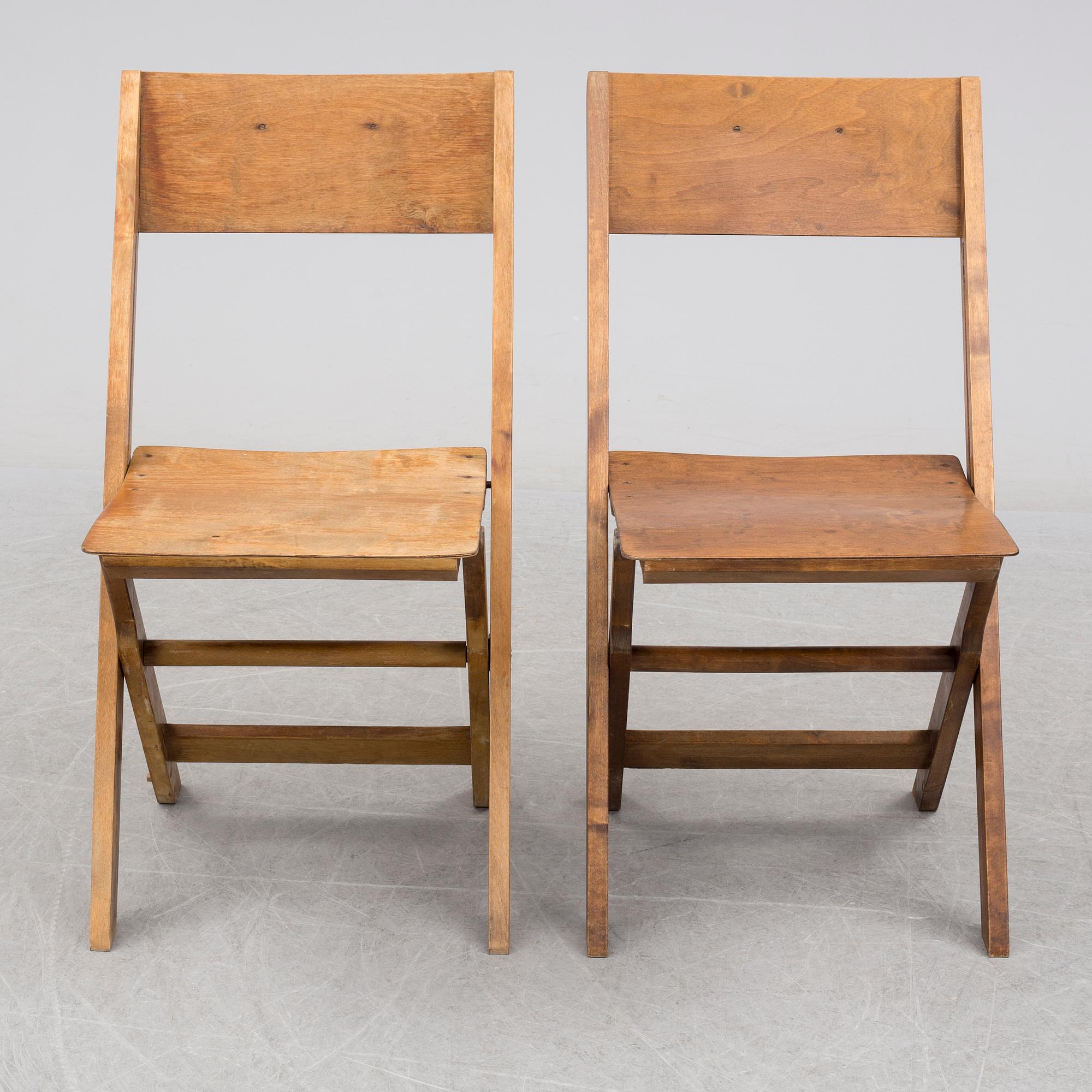 FÄLLSTOLAR, 8 st, 1930-tal.