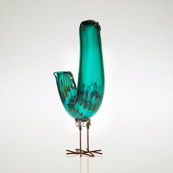 An Alessandro Pianon 'Pulcino' glass bird, Vistosi, Italy, 1960's.