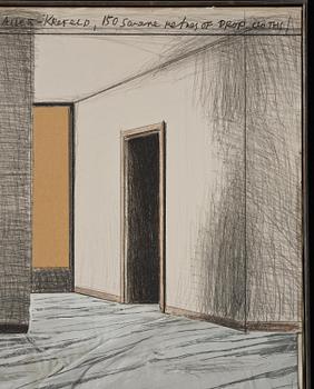 Christo & Jeanne-Claude, "Wrapped Floors, Project for Haus Lange Museum, Krefeld".