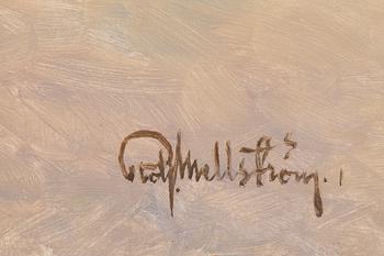 Rolf Mellström, oil on panel, 3, signed and dated 1940, 1941.
