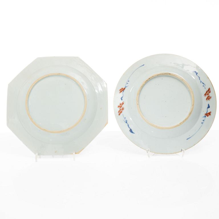 Seven plates, China, Qing Dynasty, Qianlong, 1736-95.