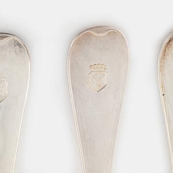 A 50-piece Swedish silver cutlery, model 'Svensk', mark of GAB, Stockholm, including 1950.