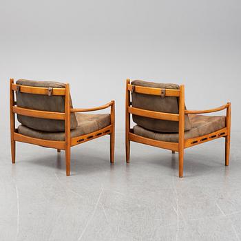 A pair of 'Läckö' easy chairs by Ingemar Thillmark, OPE.