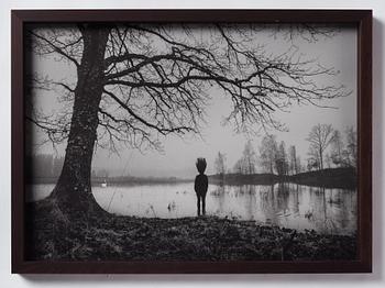 Johan Strindberg, "Girl with flying hair, part II, 2014".