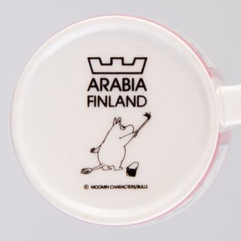 MUUMIMUKI, posliinia, "Muki roosa", Moomin Characters, Arabia 1990-1993.