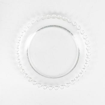 René Lalique, twelve signed glass dishes, 'Andlau', the model designed in 1933.