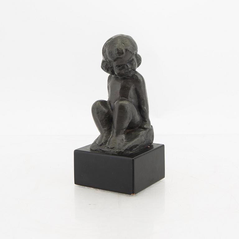 Carl-Einar Borgström,  signed metal sculpture.