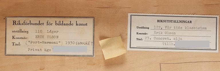 Erik Olson, "Concret" 1930 - Composition N".