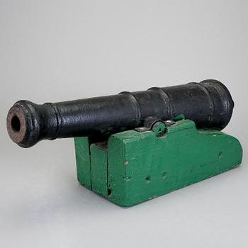 SALUTKANON, gjutjärn, 1800-tal.